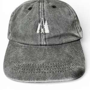 HIT Bigfoot in the Pines Embroidered Black Wash Dad Hat